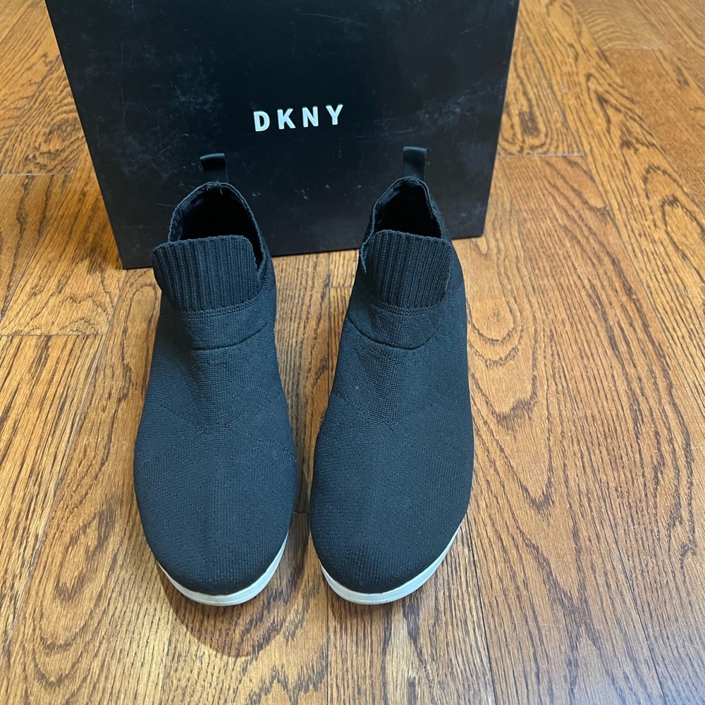 DKNY Black Wedge Shoes